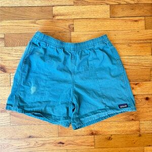 Patagonia Dusty Blue Drawstring Shorts